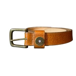 Orvis Mens Hazel Full Grain Bison Leather Shotshell Belt 2C3S Size 44